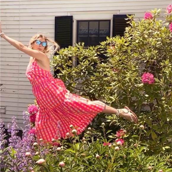 SZ block prints x J. Crew tiered beach dress NWOT size medium - Picture 4 of 16